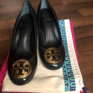 Tory Burch Sally Mestico Black Wedges